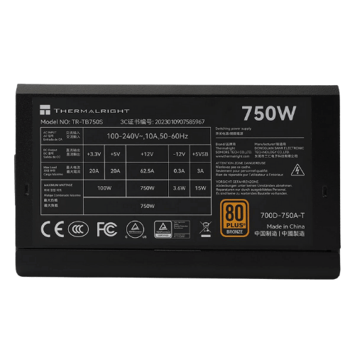 Thermalright TB-750S 750W 80 Plus Bronze pic 3