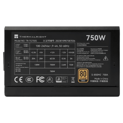 Thermalright TG-750S 750W 80 Plus Gold pic 3
