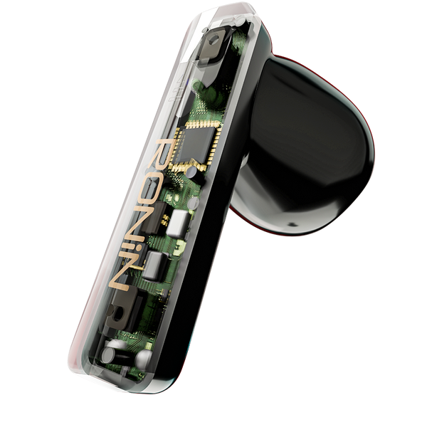 Ronin R-7090 Iron Edge earbuds with charging case
