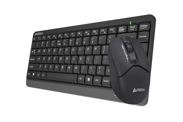 A4Tech FG1112 Fstyler Wireless Multimedia Compact Keyboard & Mouse Combo - Black