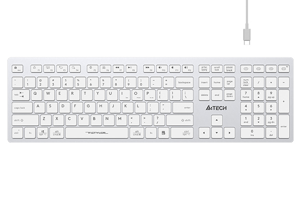 A4tech FBX50C Fstyler  Dual Mode Bluetooth / 2.4G Wireless Rechargeable Keyboard
