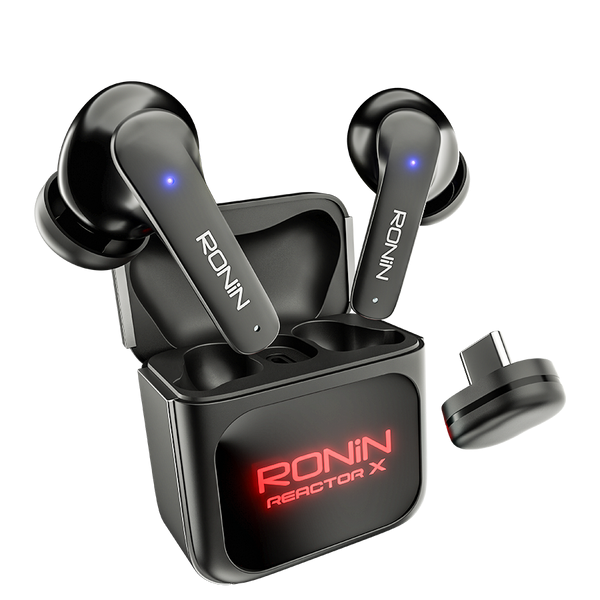 Ronin R-7095 Reactor X earbuds with charging case