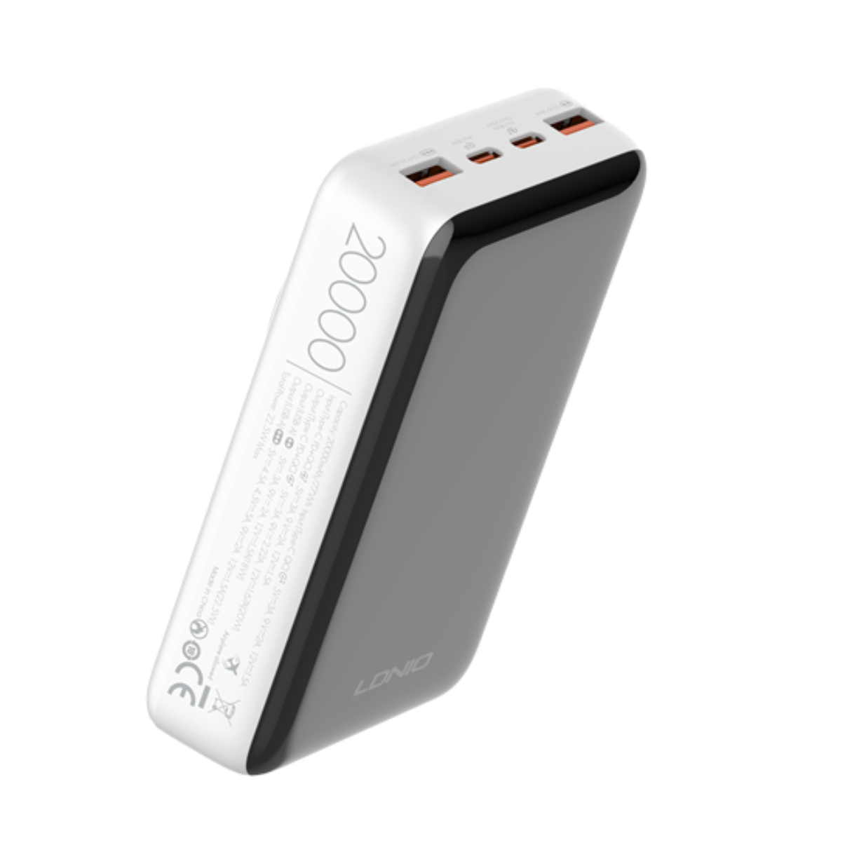 LDNIO PQ18 magnetic wireless charging power bank 20000mAh