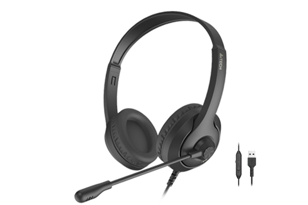 A4Tech FH100U Fstyler USB Headphone Stone Black