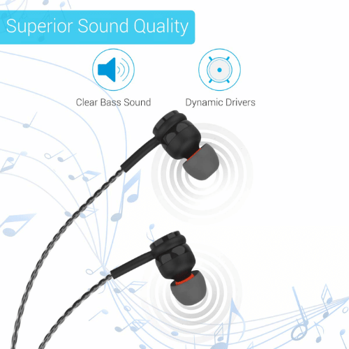 Portonics Handsfree â€“ Wired Earphones for Clear Sound