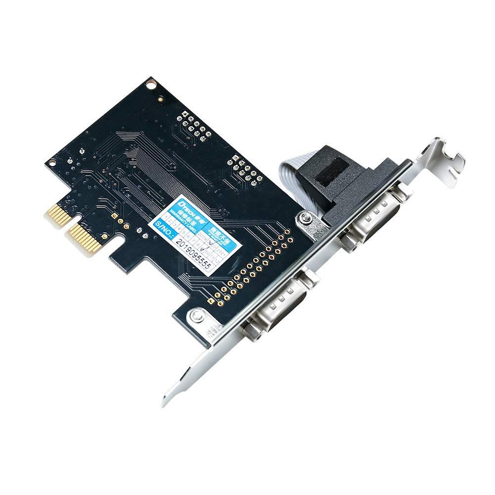 2-Port PCI Express Serial Card Dual Port PCIe to RS232 DB9