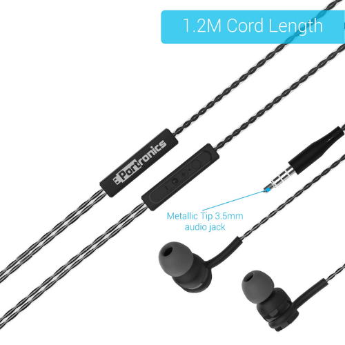 Portonics Handsfree â€“ Wired Earphones for Clear Sound