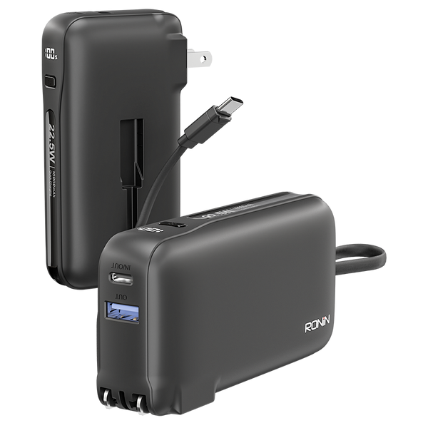 RONIN R-4050 power bank front view high capacity portable charge