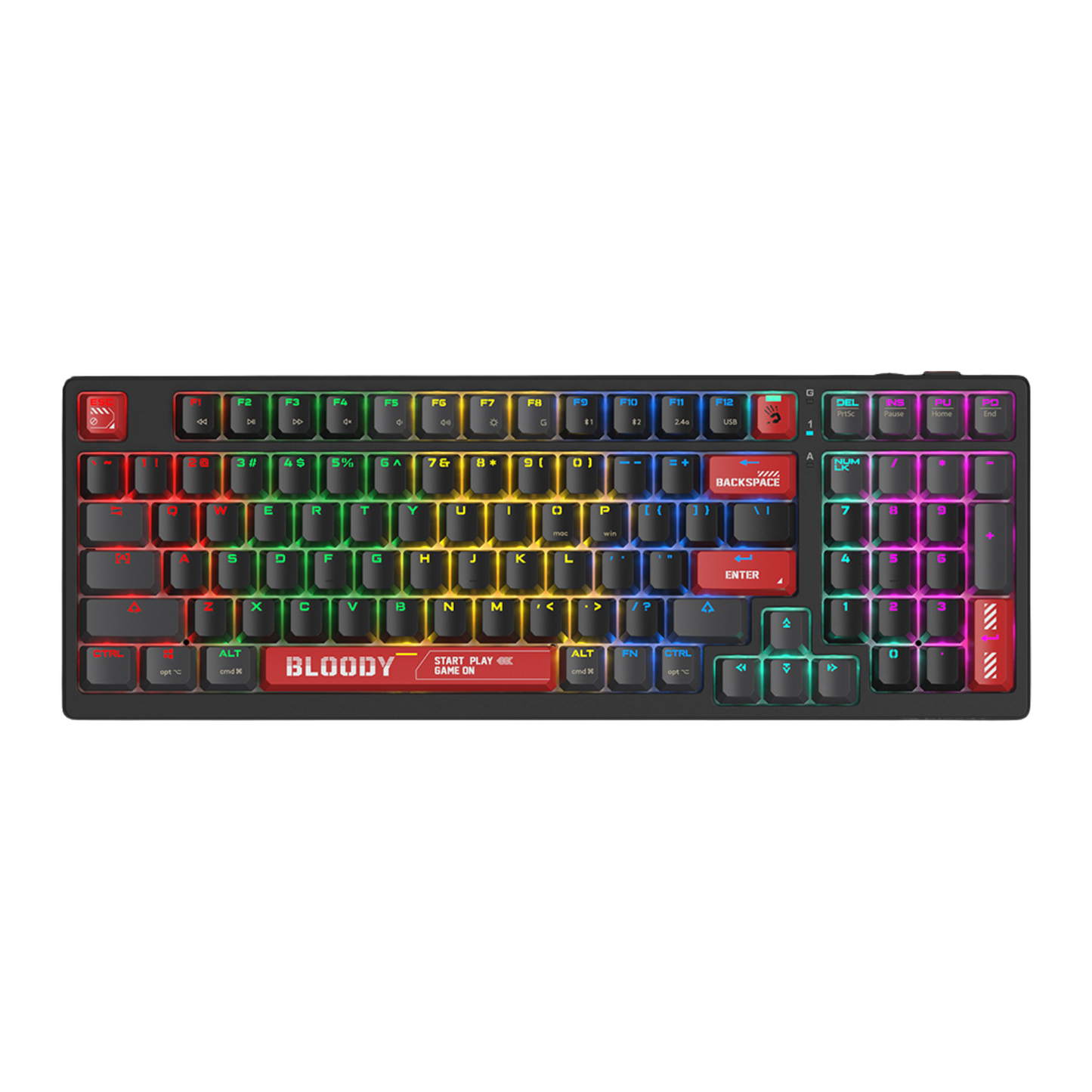 Bloody WS98 RGB Wireless BLMS Mechanical Keyboard Bloody Red