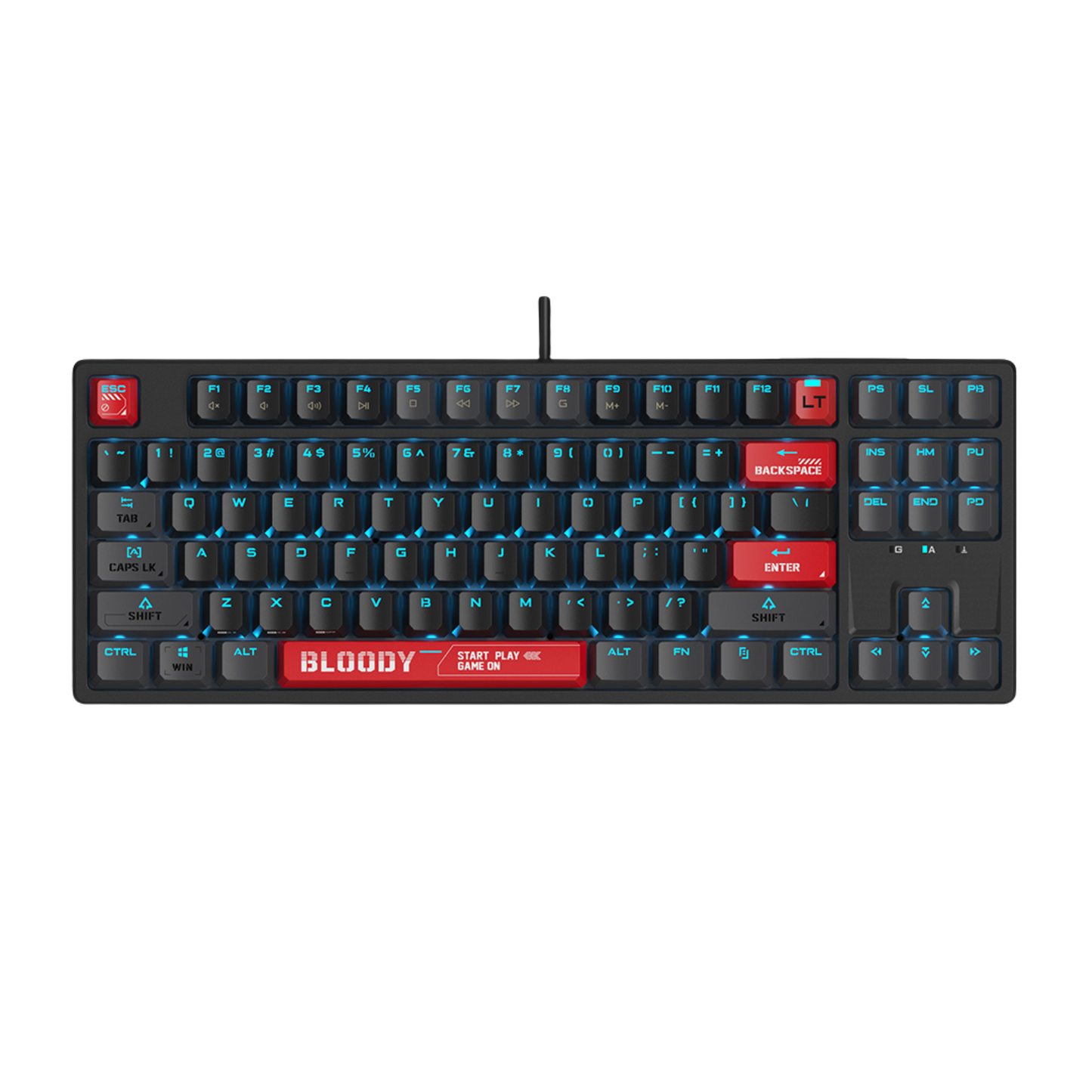 Bloody Alpha AT87 (Bloody Red) Optical Switch Mechanical Keyboard USB US Layout