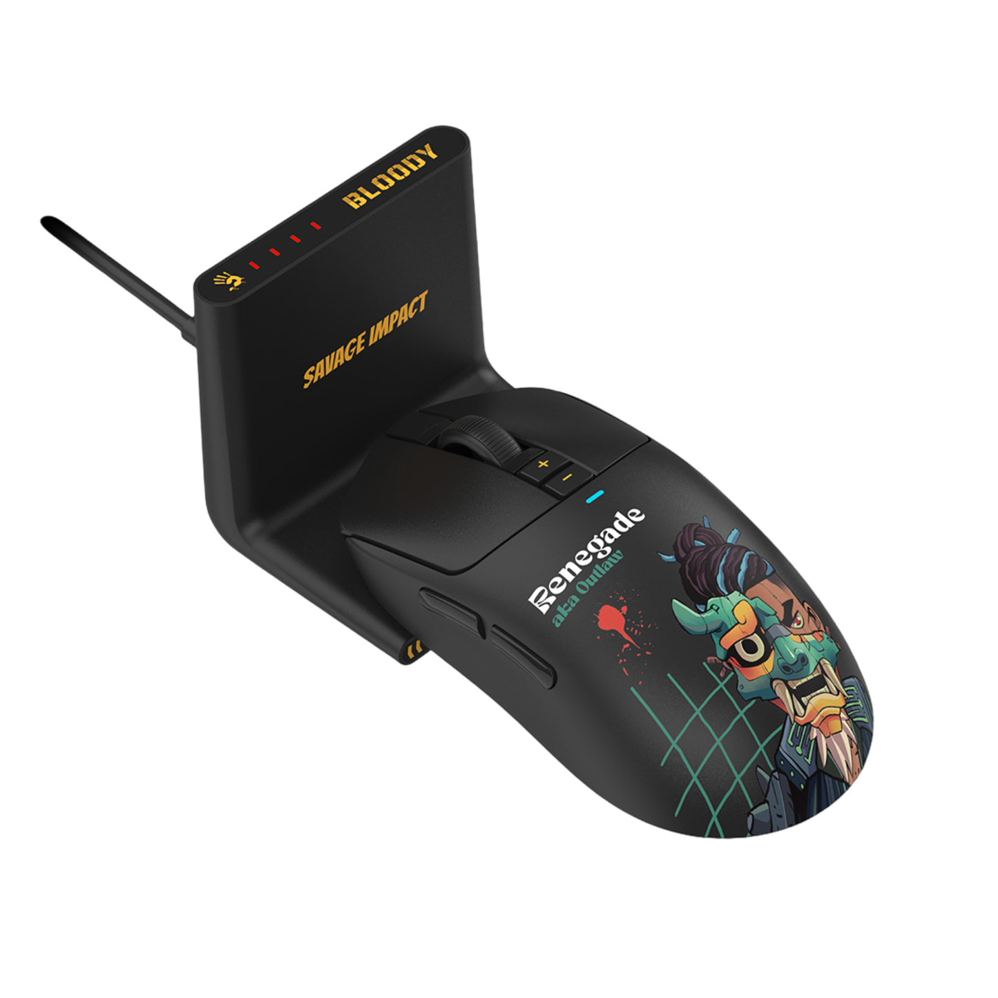 Bloody R72 Ultra Duo Black WaveLink Full Speed Dual Mode Wireless Gaming Mouse USB