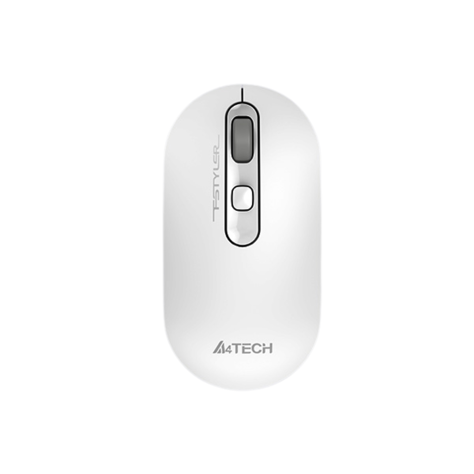 A4Tech FG20S Wireless Silent Mouse White angled view