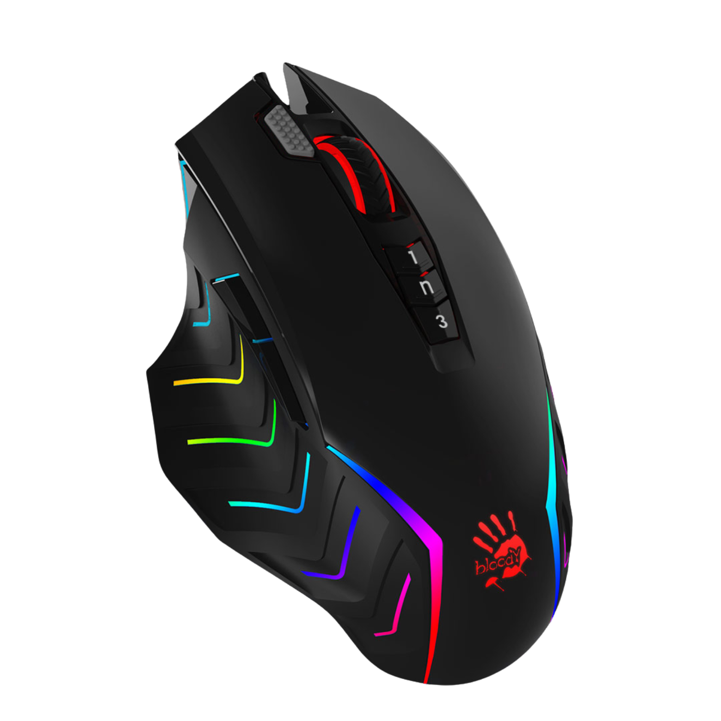 Bloody J95S 2-Fire RGB Animation Gaming Mouse USBStone Black