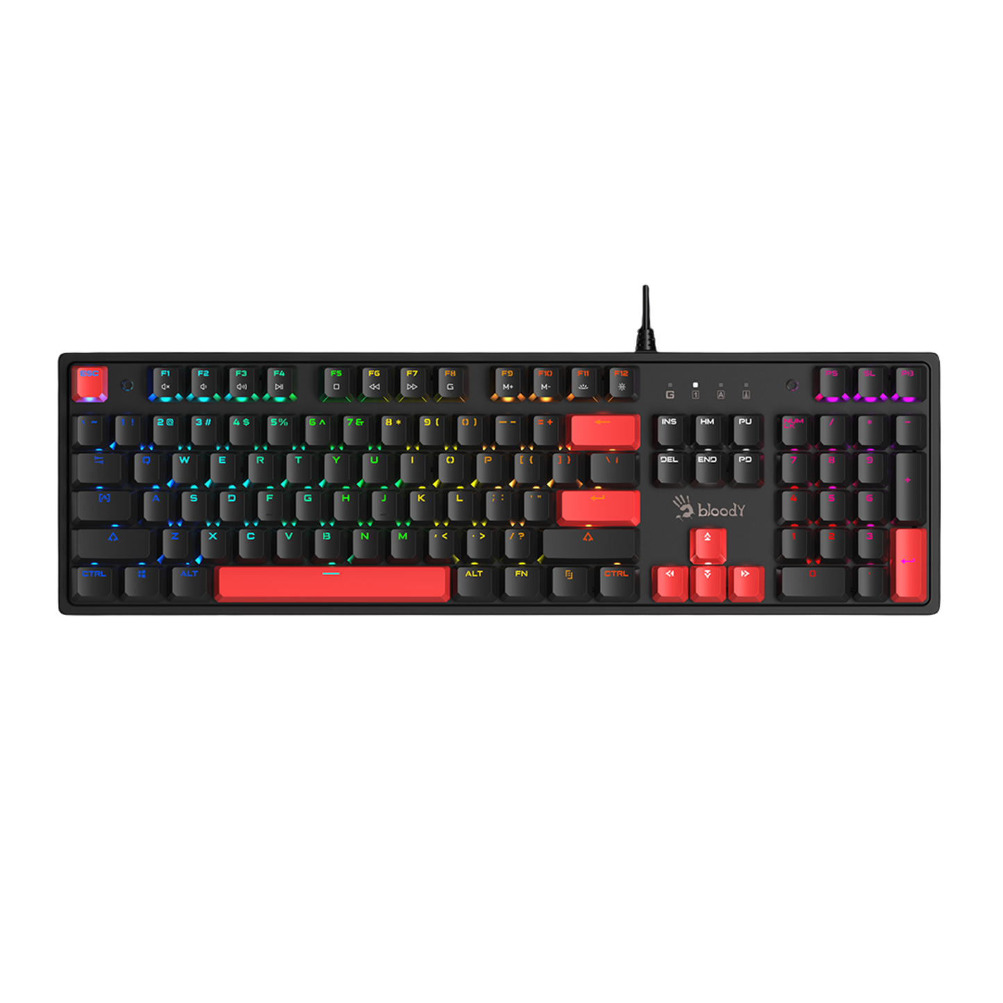 Bloody S520N Pudding Black Mechanical Switch Gaming Keyboard