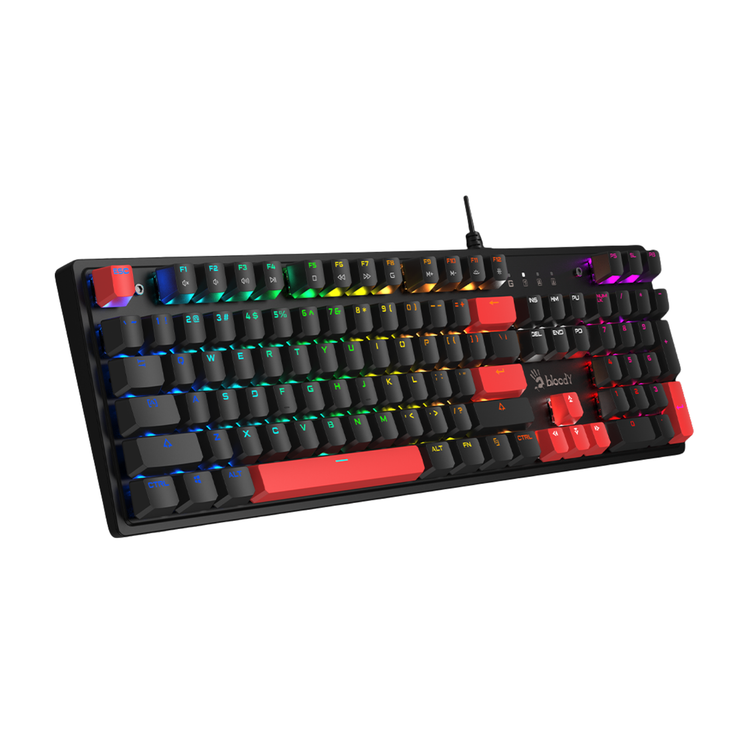 Bloody S520N Pudding Black Mechanical Switch Gaming Keyboard