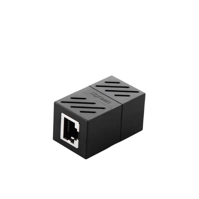 20390 U Green RJ45 Ethernet Cable Extender Adapter Black 1PCS for stable network connections