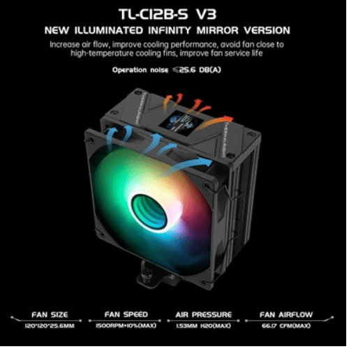 Thermalright Assassin Spirit 120 Vision Black ARGB pic 4