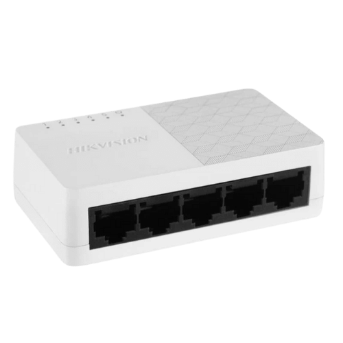 HIKVISION DS-3E0505D-O L2, Unmanaged, 5 Gigabit RJ45 ports, desktop plastic switch