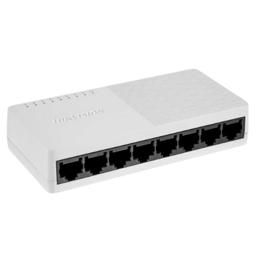 HIKVISION DS-3E0108D-O L2, Unmanaged, 8 10/100M RJ45 ports, desktop plastic switch