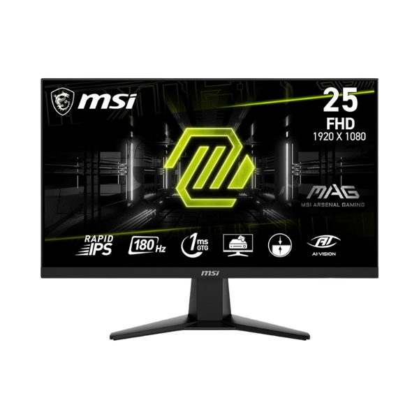 MSI MAG G256F (IPS Panel, Res: 1920x1080, 180Hz, 1ms GTG, AMD free Sync)