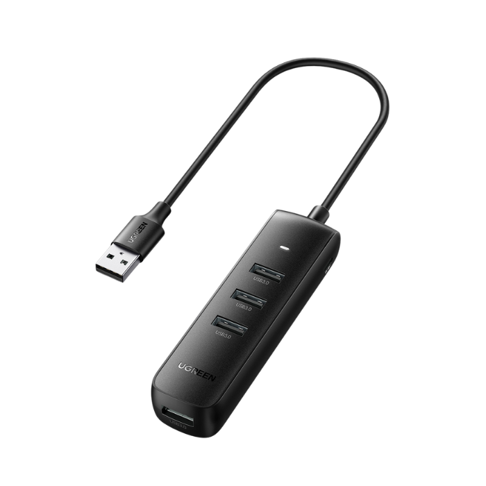 10915 USB 3.0 A 4 Ports HUB Black 0.25M