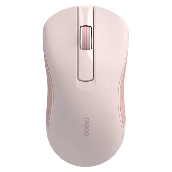 Rapoo B20 Silent Wireless Optical Mouse, 2.4 GHz Wireless Connection Pink