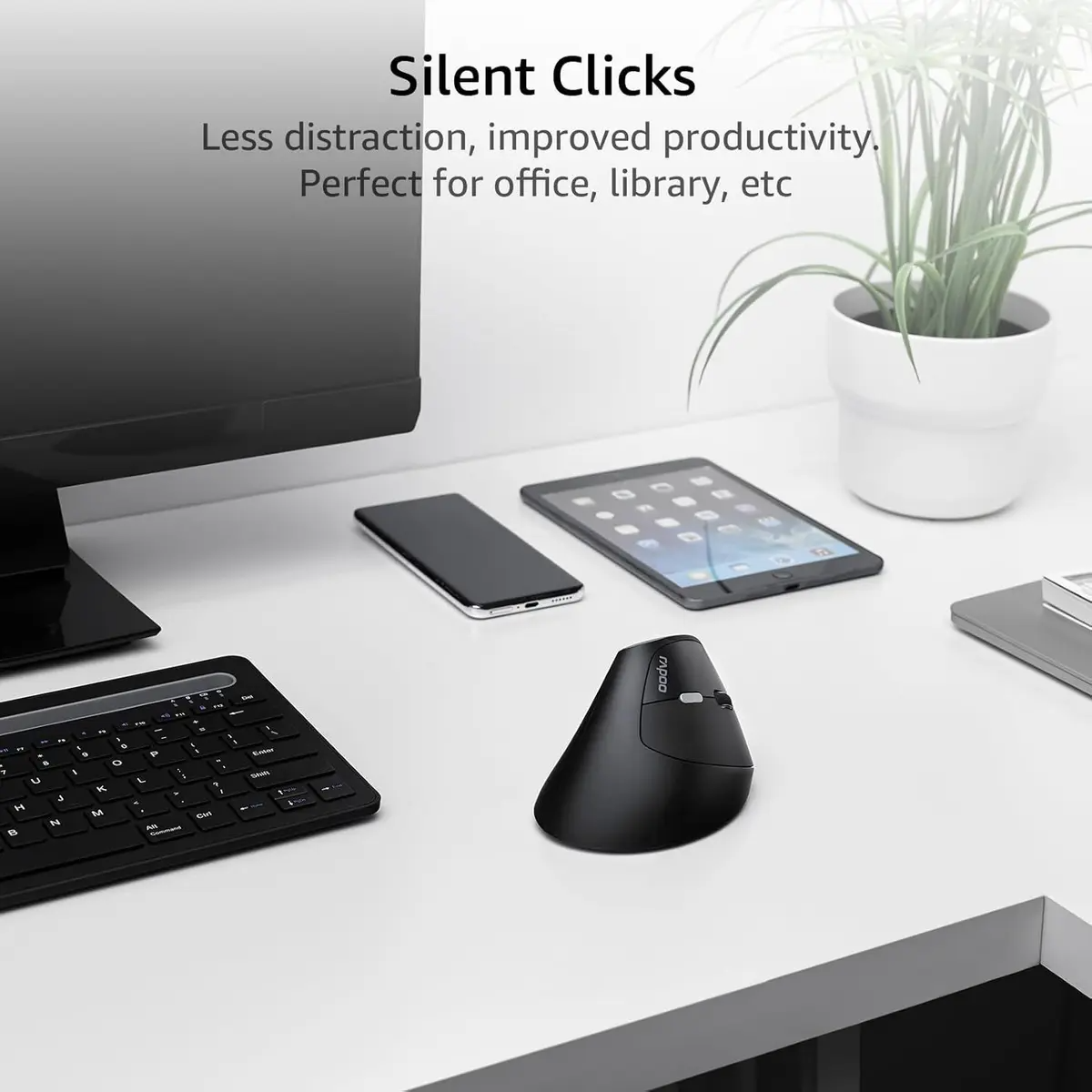 RAPOO EV250 Silent Wireless optical mouse  Black