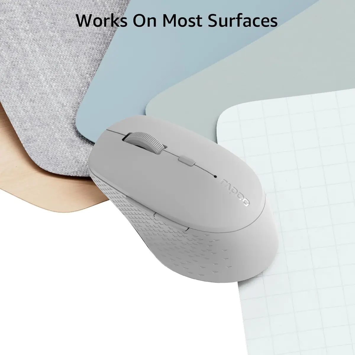Rapoo M300 Silent Wireless Mouse Light Grey