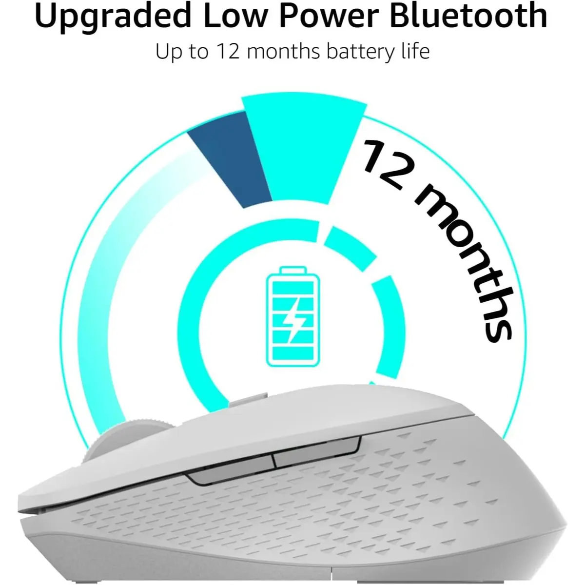 Rapoo M300 Silent Wireless Mouse Light Grey
