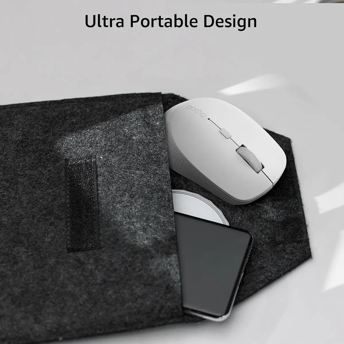 Rapoo M300 Silent Wireless Mouse Light Grey