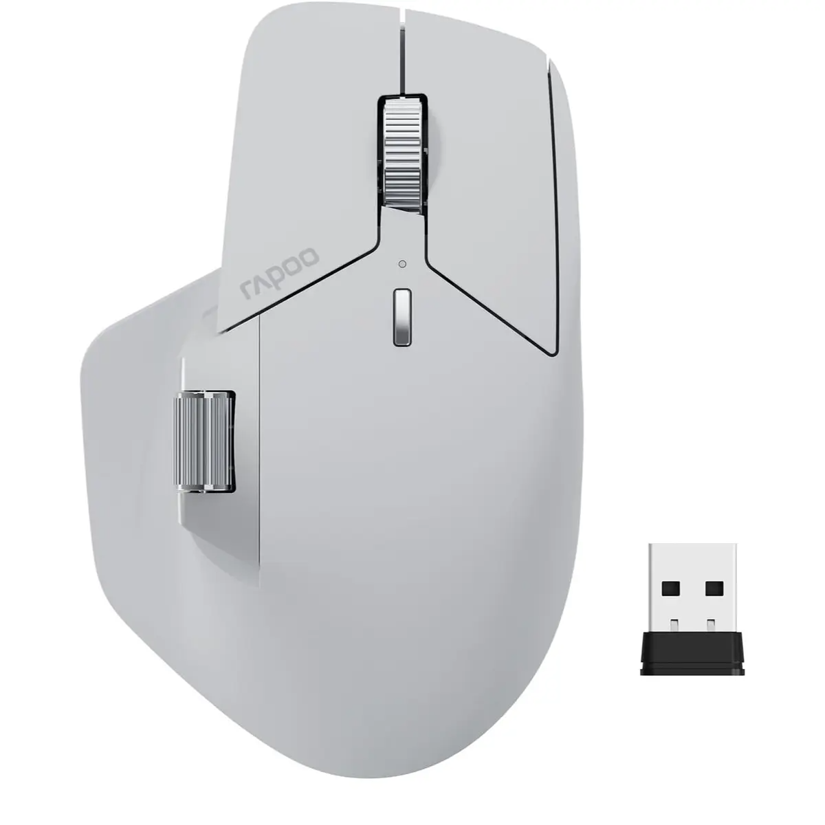 RAPOO MT760L Multi-mode Wireless Mouse  Grey White