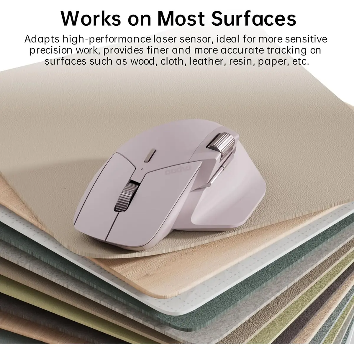 RAPOO MT760L Multi-mode Wireless Mouse  Pink