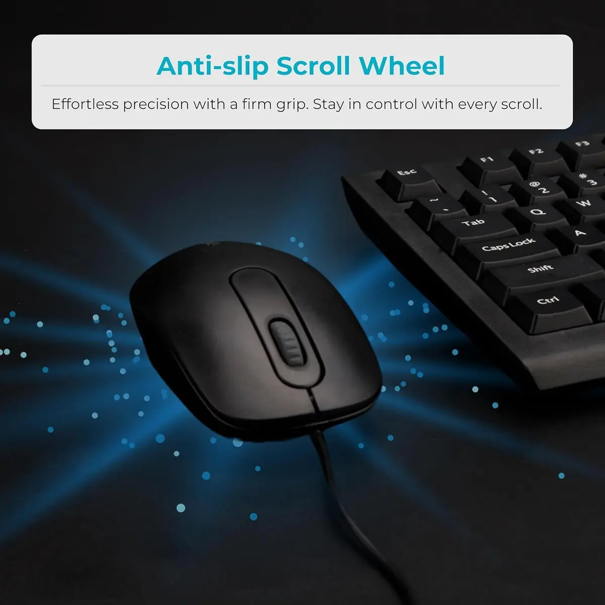 Rapoo N200 Wired Optical Silent Mouse - Black