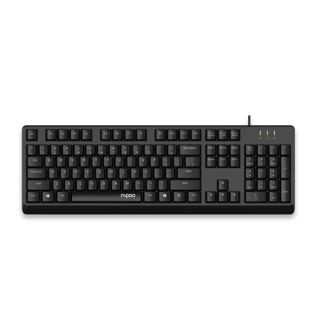 RAPOO NK1900 Wired Keyboard  US_Black
