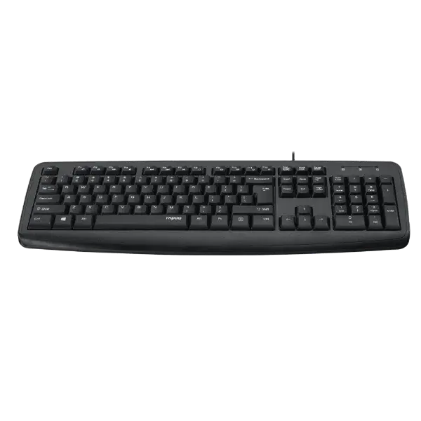Rapoo NK2600 Wired USB Keyboard - Black