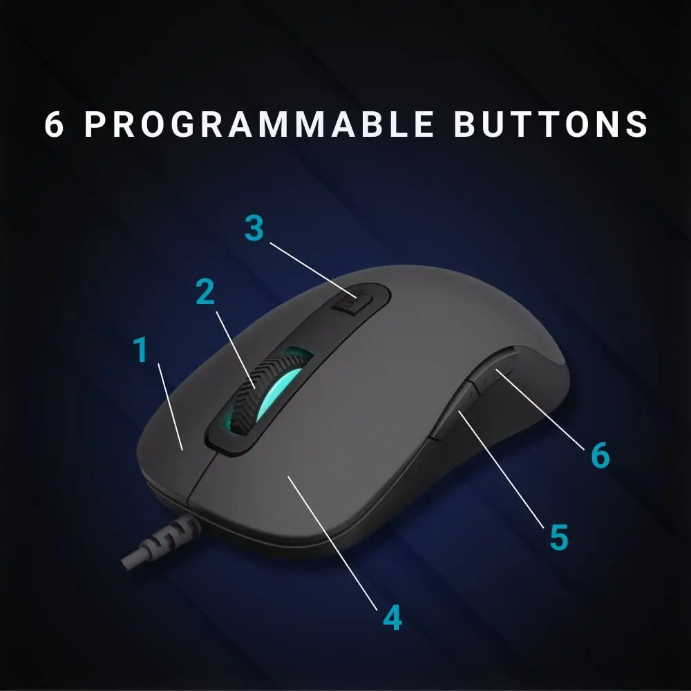 Rapoo V16 RGB Optical Gaming Wired Mouse