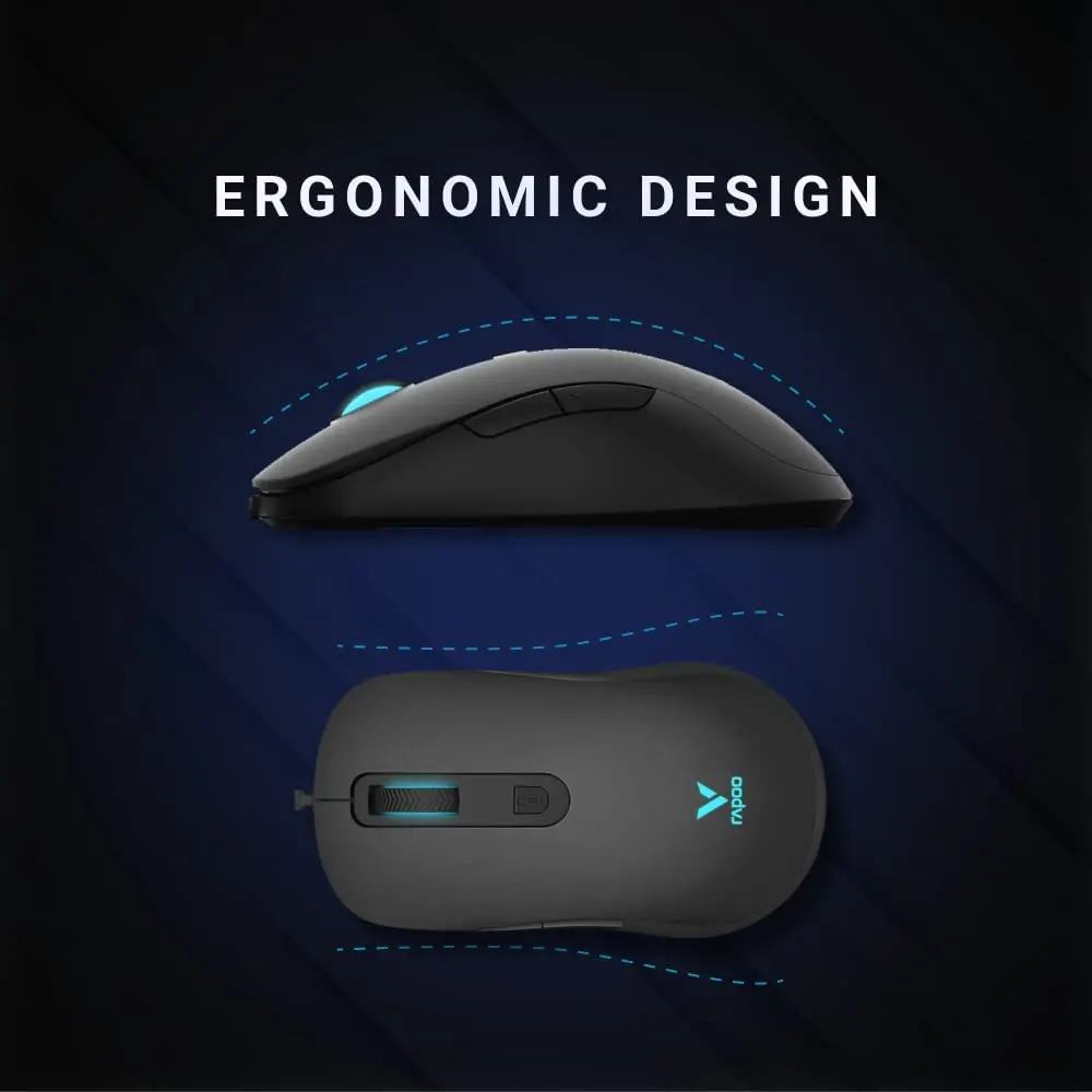 Rapoo V16 RGB Optical Gaming Wired Mouse