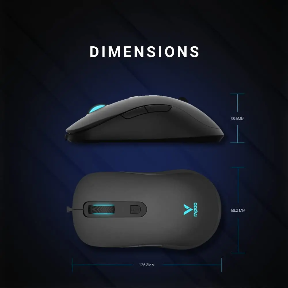 Rapoo V16 RGB Optical Gaming Wired Mouse