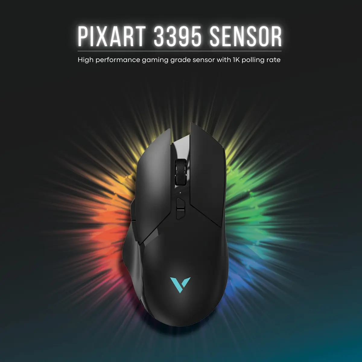 RAPOO V30L Wired/Wireless Gaming Mouse  Black