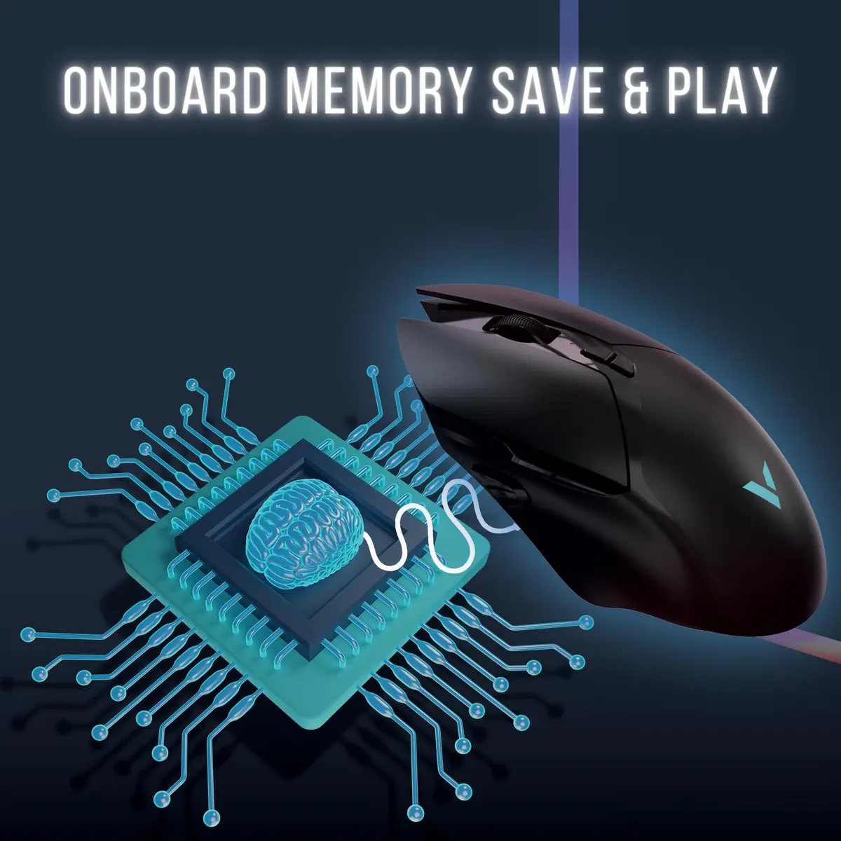 RAPOO V30L Wired/Wireless Gaming Mouse  Black